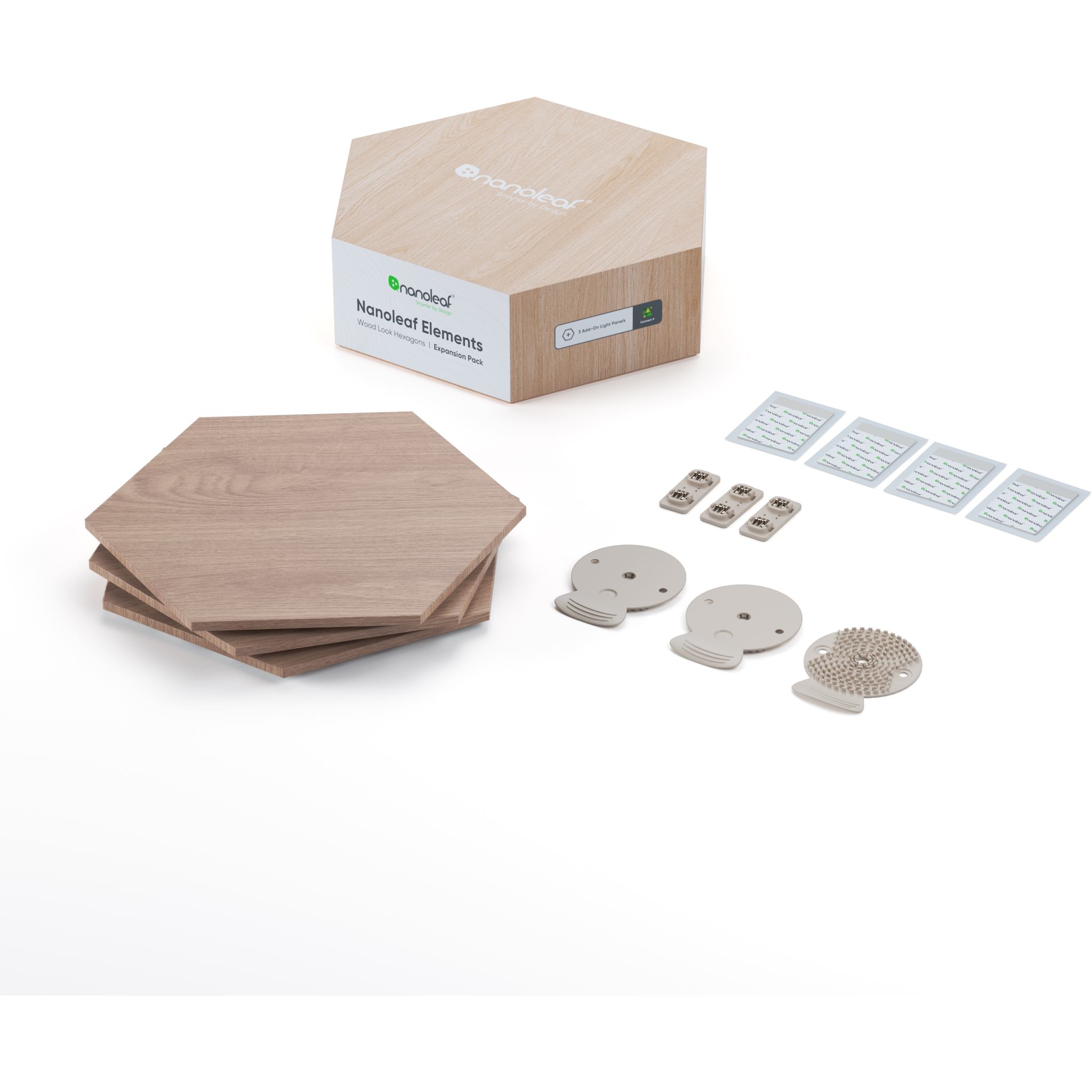 840102701661 Nanoleaf Elements Hexagons Expansion Pack 3PK Hus & Have,Smart Home,Smart belysning 15600002860 NL52-E-0001HB-3PK
