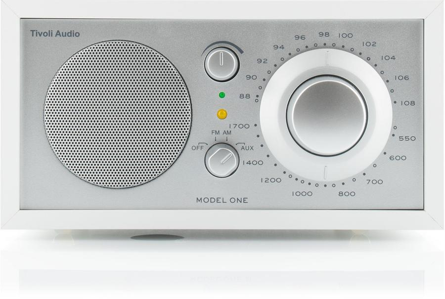850003501802 Tivoli Audio Model One, white/silver - FM/AM Radio TV & HIFI,Lyd,Radioer 15400000700 M1-0180-ROW
