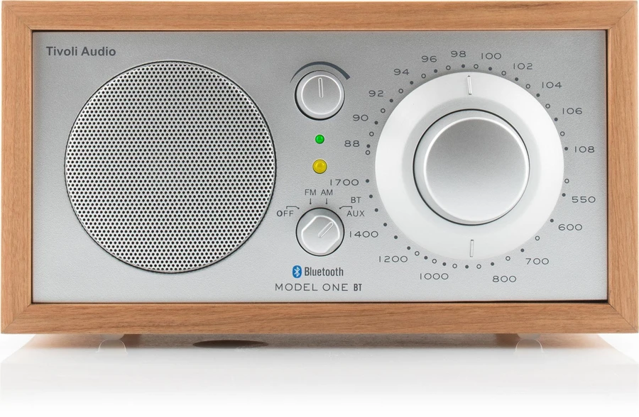 850003501840 Tivoli Audio Model One BT, cherry/silver - FM/AM Radio med b TV & HIFI,Lyd,Radioer 15400000740 M1BT-0184-ROW
