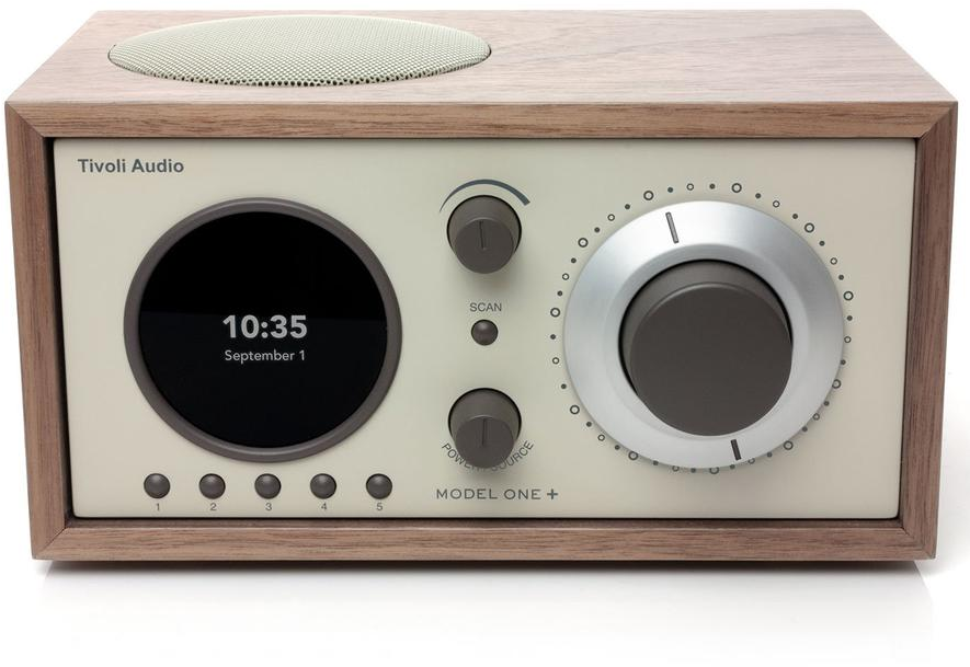 850003501949 Tivoli Audio Model One+, walnut/beige - DAB+/FM Radio med bl TV & HIFI,Lyd,DAB radioer 15400000760 M1P-0194-UNL