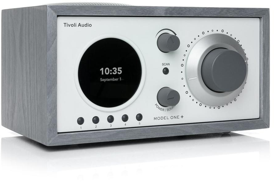 850003501963 Tivoli Audio Model One+, grey/white - DAB+/FM Radio med blue TV & HIFI,Lyd,DAB radioer 15400000780 M1P-0196-UNL