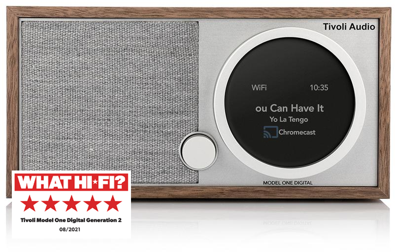 850013894376 Tivoli Audio Model One Digital+ Gen2, walnut/grey - DAB+/FM TV & HIFI,Lyd,DAB radioer 15400000830 M1DP2-9437-ROW