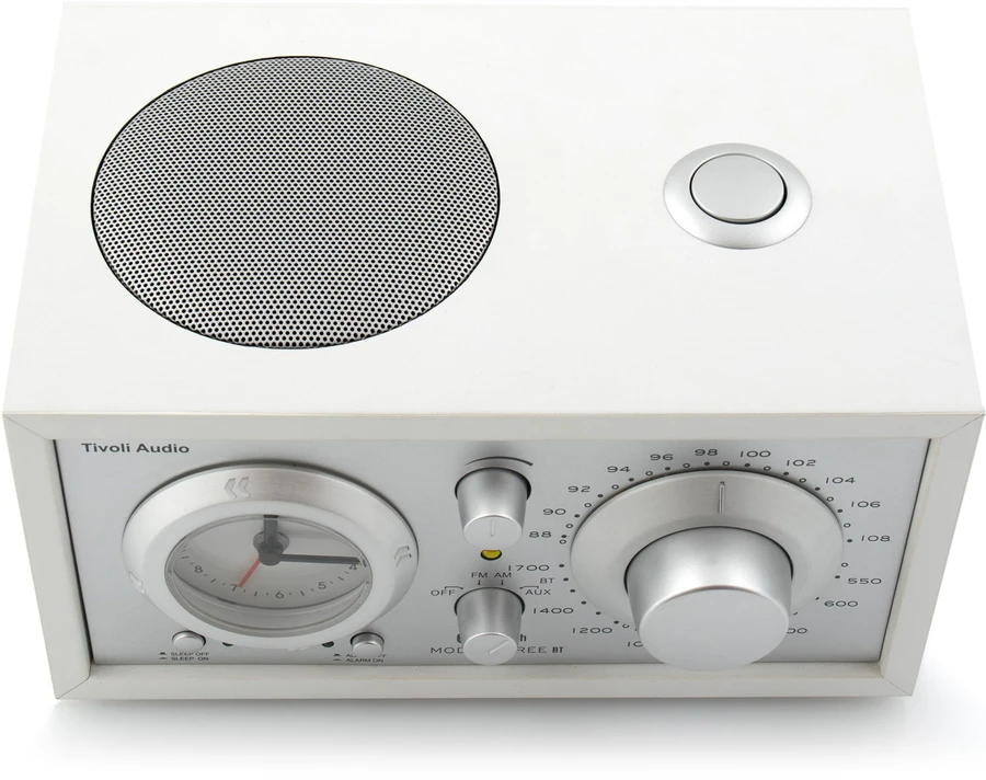 850013894437 Tivoli Audio Model Three BT USB, white/silver - DAB+/FM Radi TV & HIFI,Lyd,DAB radioer 15400000820 M3USB-9443-ROW