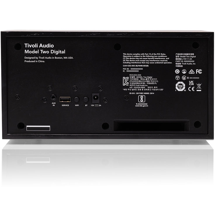 850022506390 Tivoli Audio Model Two Digital, Black/Black - Airplay 2/AUX  TV & HIFI,Trådløs lyd,Bluetooth højttalere 15400001110 M2D-0639-UNL