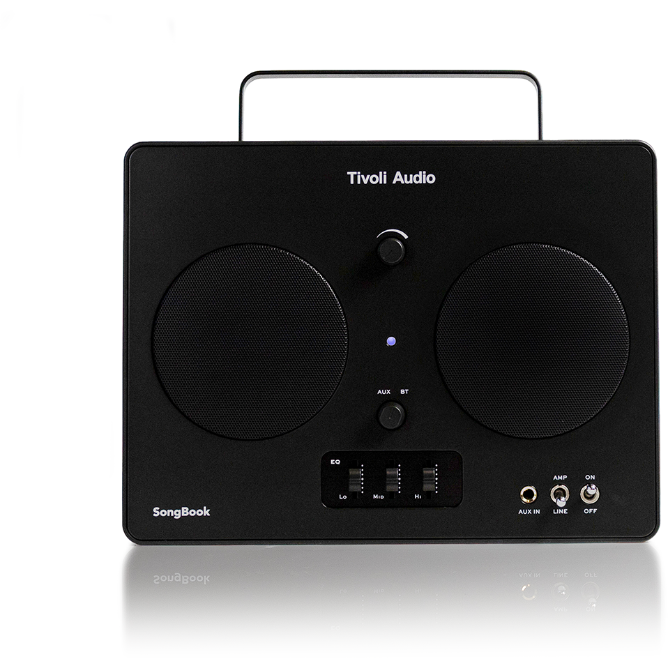 850070430203 Tivoli Audio SongBook, black - Analog EG/AUX In/Forforstærke TV & HIFI,Trådløs lyd,Bluetooth højttalere 15400001190 SB-3020-UNL