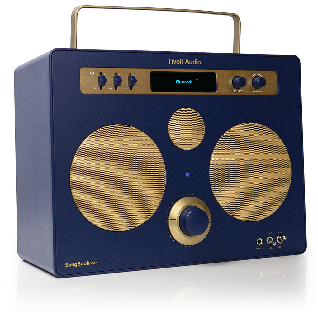 850070430296 Tivoli Audio SongBook MAX, blue - Analog EG/AUX In/DAB+/FM/F TV & HIFI,Lyd,DAB radioer 15400001220 SBMP-3029-ROW