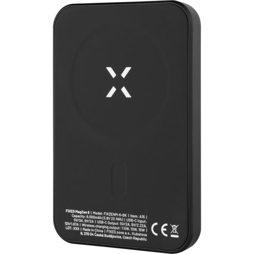 Fixed MagZen Wireless, 6000 mAh, black - Powerbank