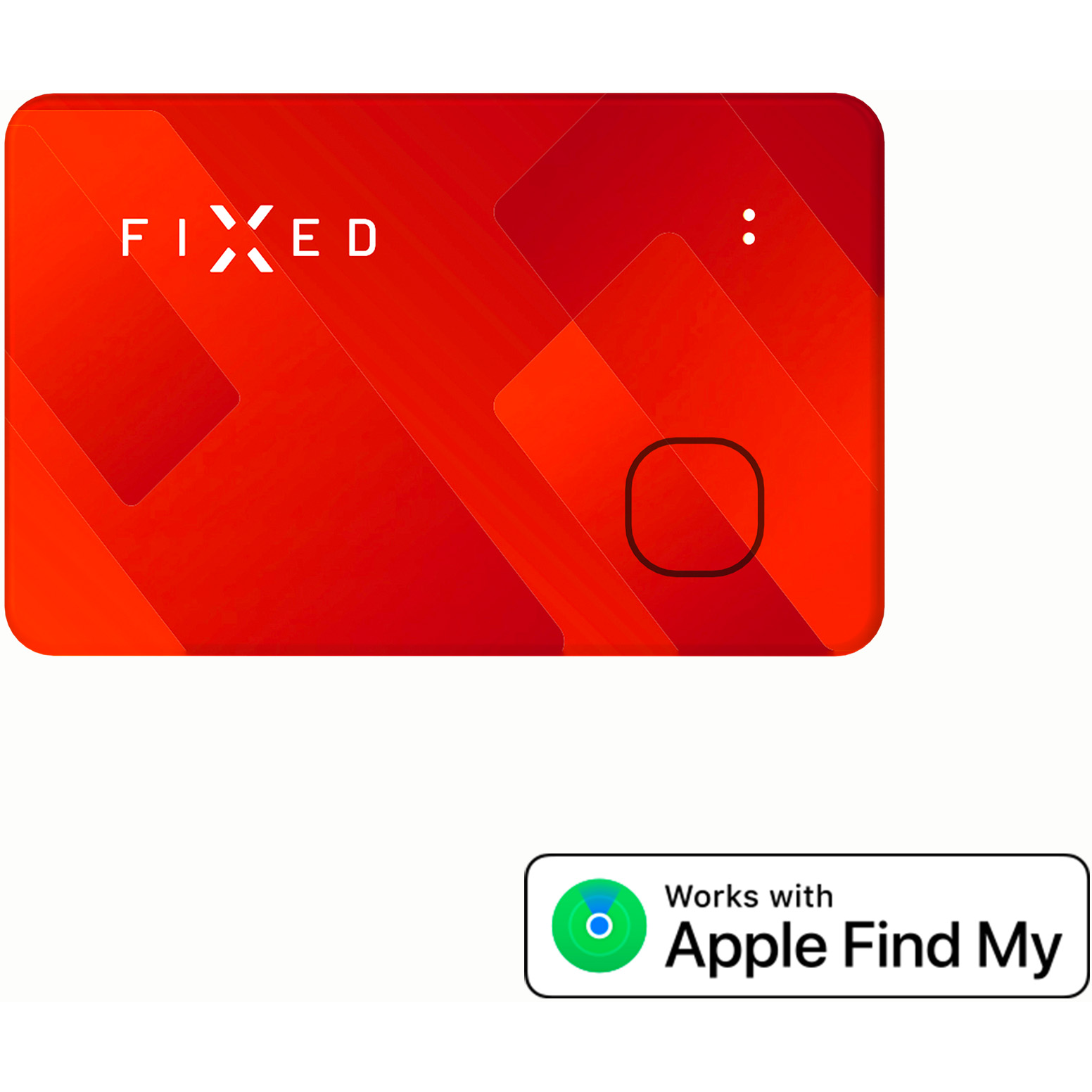 8591680152483 FIXED Tag Card Tracker til Apple Find My, rød - GPS Tracker Telefon & GPS,Tilbehør mobiltelefoner,Tilbehør til iPhone 31300000020 FIXTAG-CARD-OR
