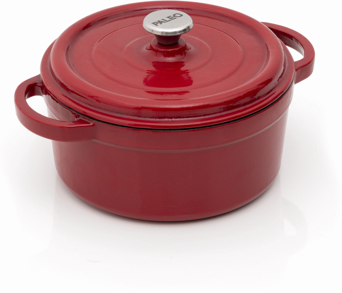 8680131810017 Paleo Rund Gryde Tall S, rød, Ø20 - Gryde Husholdning,Køkkenudstyr,Gryder 37900002120 PO2020
