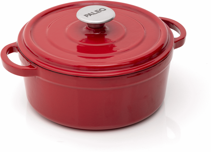 8680131810093 Paleo Rund Gryde Tall L, rød, Ø24 - Gryde Husholdning,Køkkenudstyr,Gryder 37900002100 PO2420