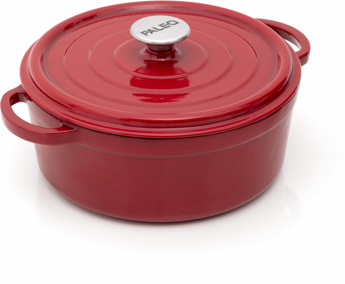 8680131810178 Paleo Rund gryde XL, rød, Ø28 - Gryde Husholdning,Køkkenudstyr,Gryder 37900002080 PO 2820