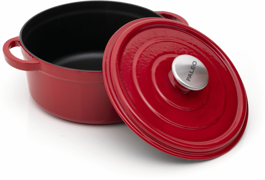 8680131810178 Paleo Rund gryde XL, rød, Ø28 - Gryde Husholdning,Køkkenudstyr,Gryder 37900002080 PO 2820