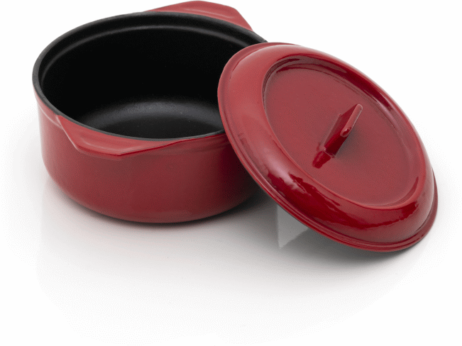 8680131810734 Paleo Rund Gryde XS, rød, Ø12 - Gryde Husholdning,Køkkenudstyr,Gryder 37900002180 PO1220