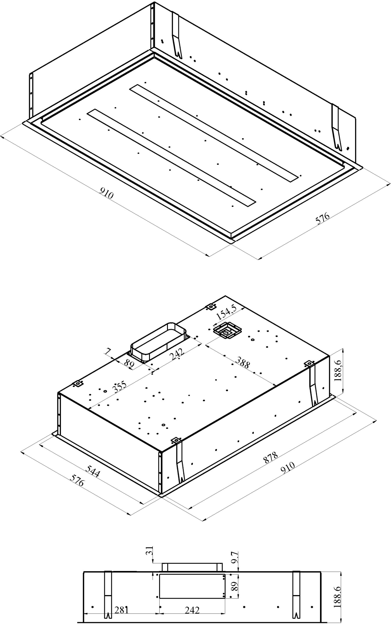 8699316338185 Silverline SM 4960-90 SR - Loftintegreret emhætte Hvidevarer,Emhætter,Loftsintegrerede emhætter 37900381850 SM 4960-90 SR