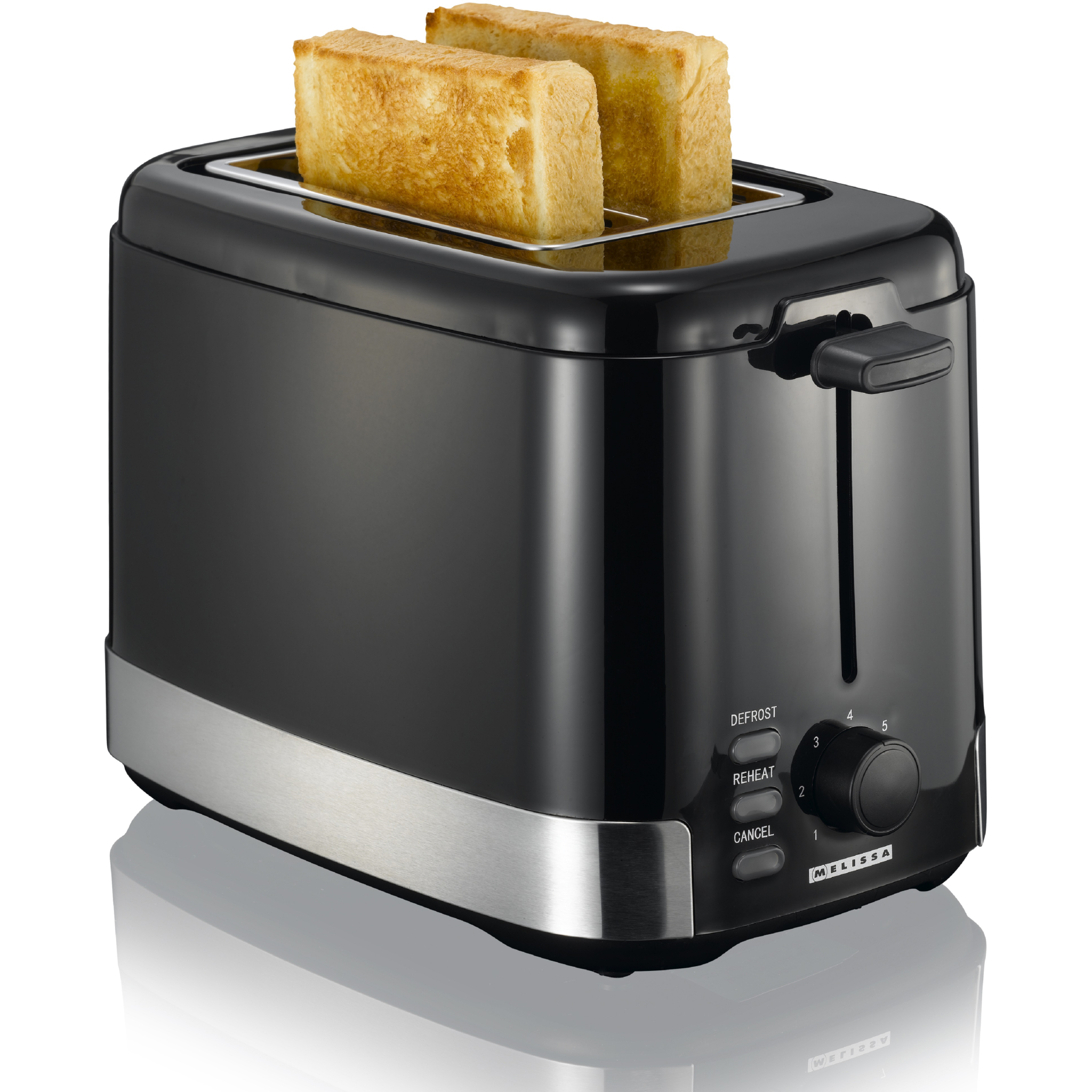 Melissa brødrister, 800W, sort/stål