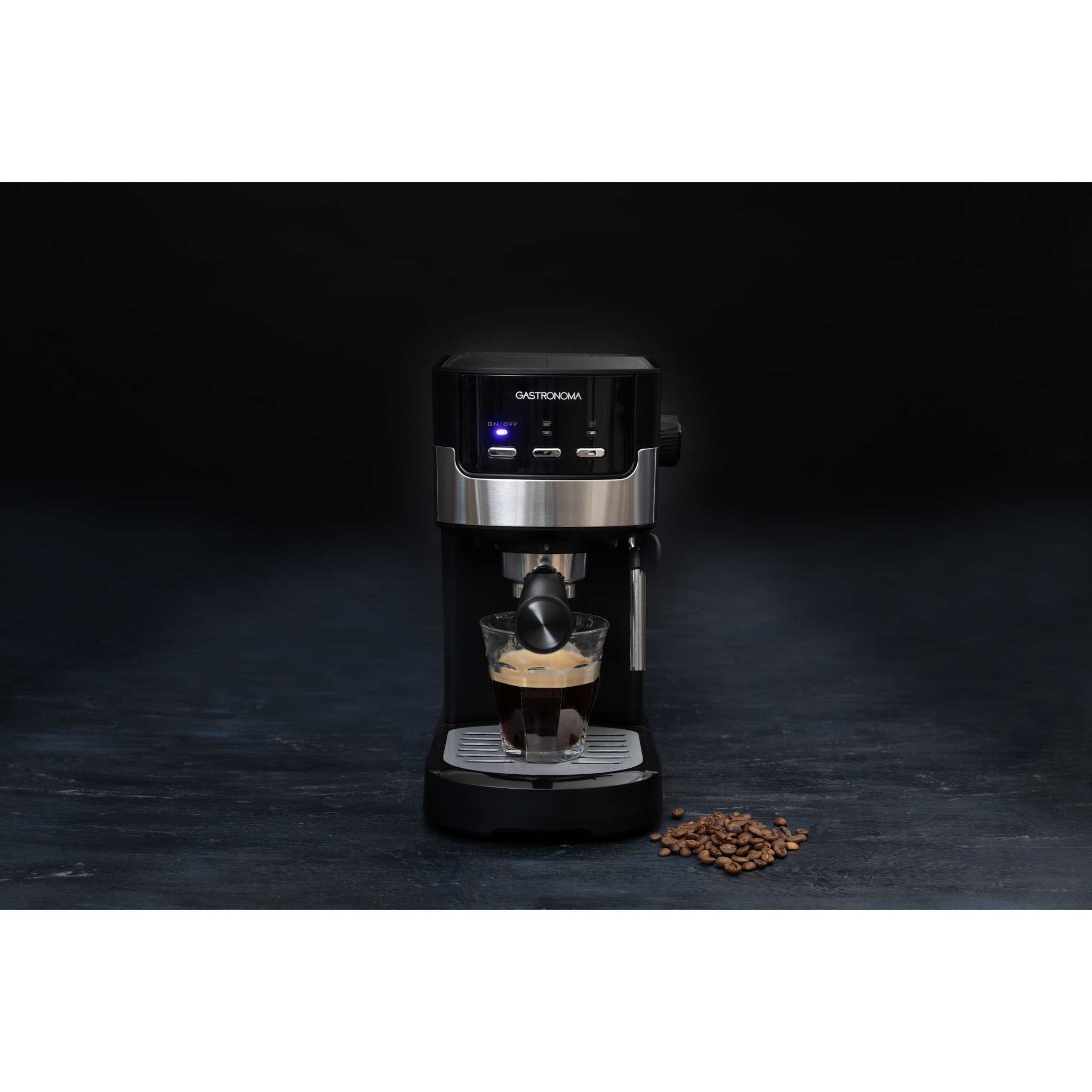 Gastronoma Espresso maskine, 15 bar, 1100W, sort/stål