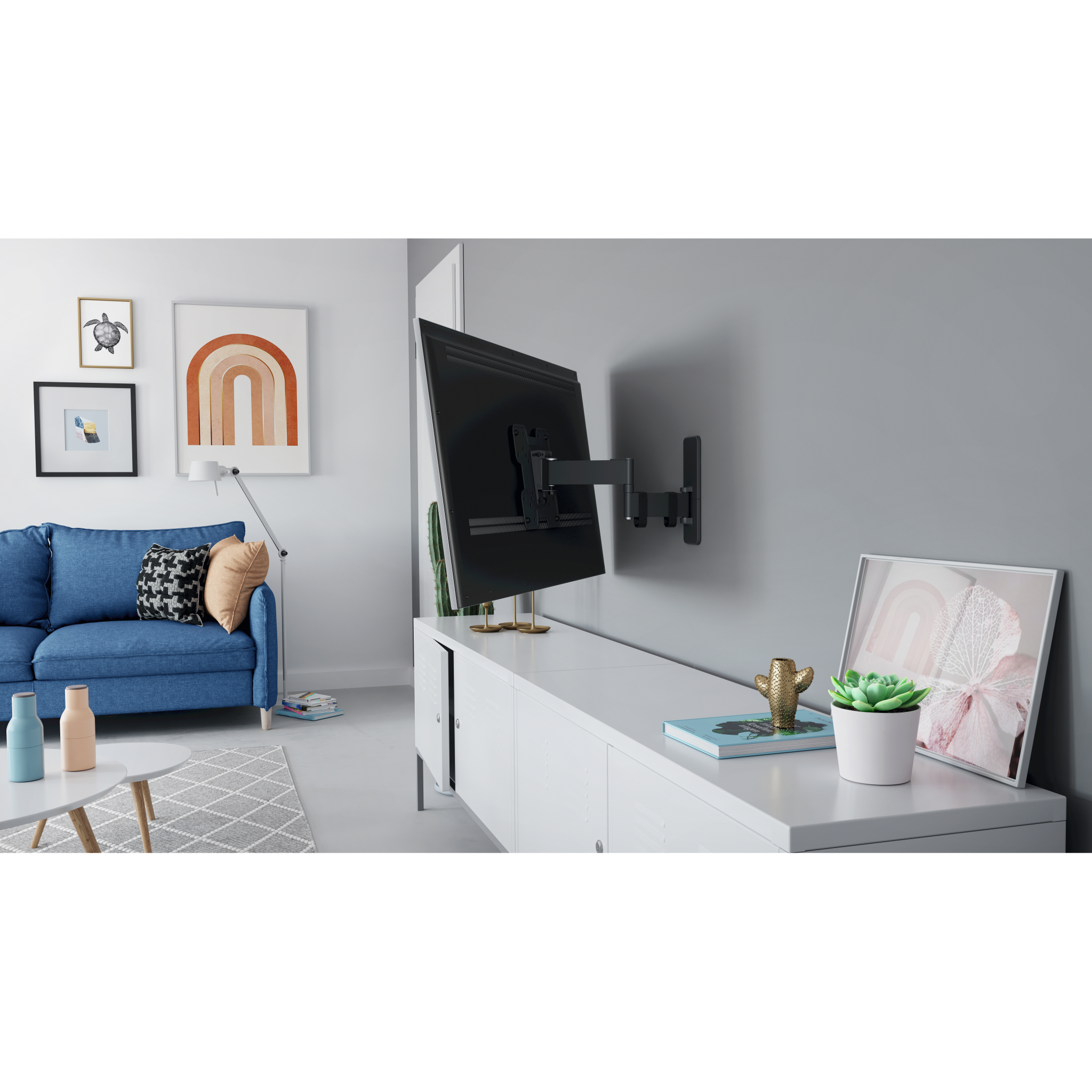 8712285347528 Vogels TVM 1245 Quick Wall Mount Motion+ 19-43 - Vægbeslag TV & HIFI,TV,Vægbeslag 74600010200 TVM 1245