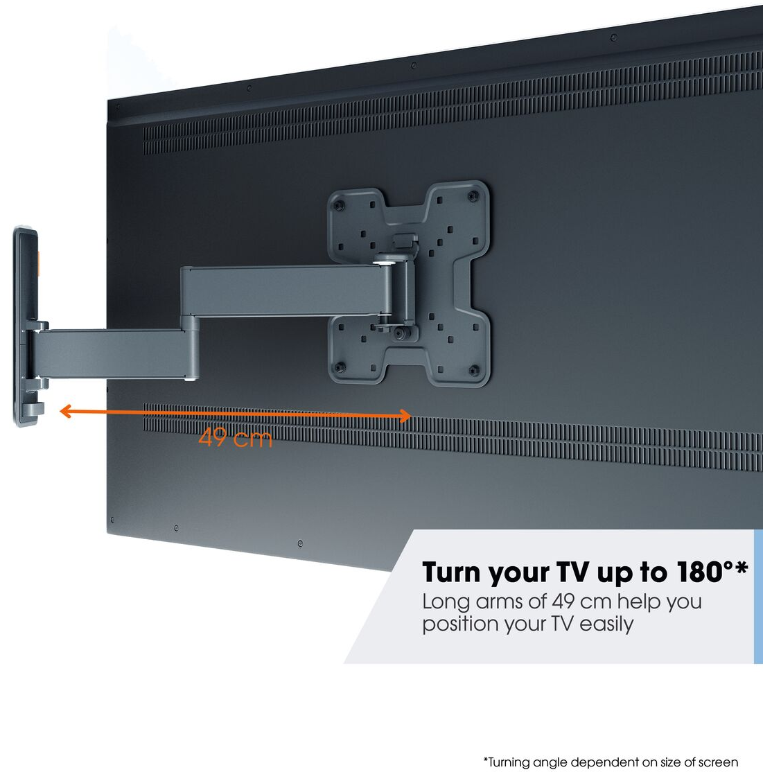 8712285347689 Vogels TVM 3245 Comfort Wall mount motion+ 19-43'', sort - V TV & HIFI,TV,Vægbeslag 74600009900 TVM 3245