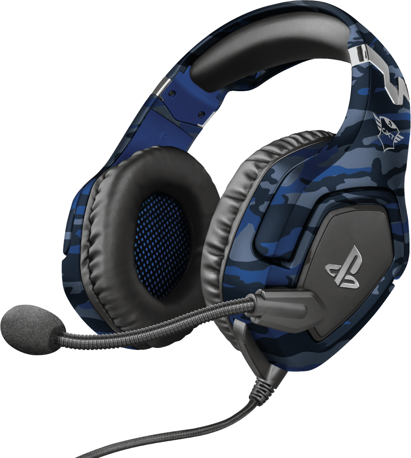 8713439235326 TRUST GXT 488 FORZE-B PS4 / PS5 HEADSET BLUE - Headset Computer & IT,Playstation,Playstation tilbehør 18900001240 23532