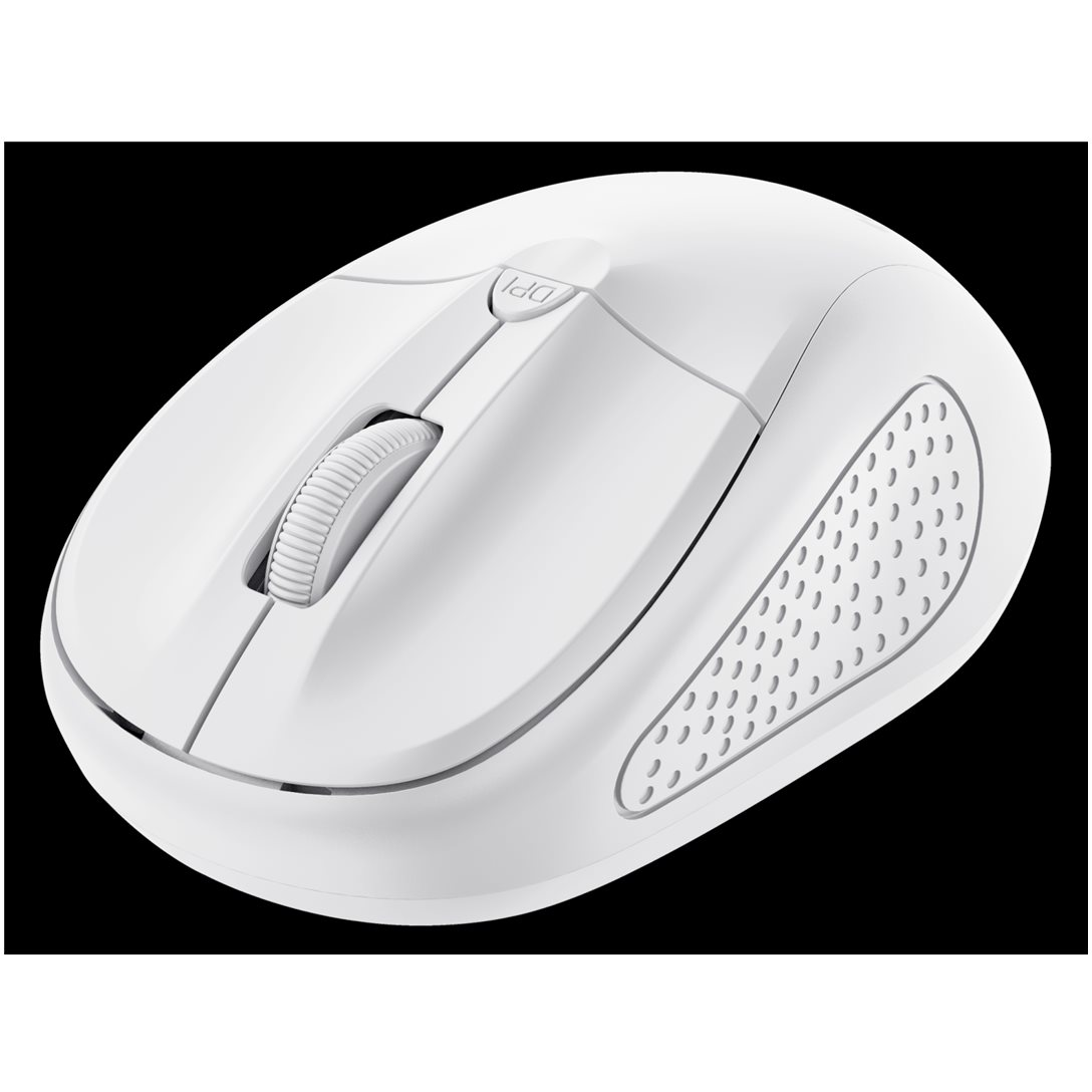 TRUST PRIMO WIRELESS MOUSE - MATT WHITE - Trådløs mus