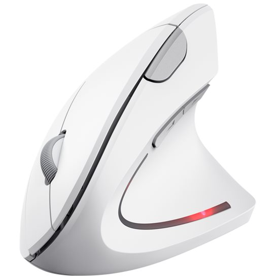 TRUST VERTO WIRELESS ERGO MOUSE - WHITE - Trådløs mus