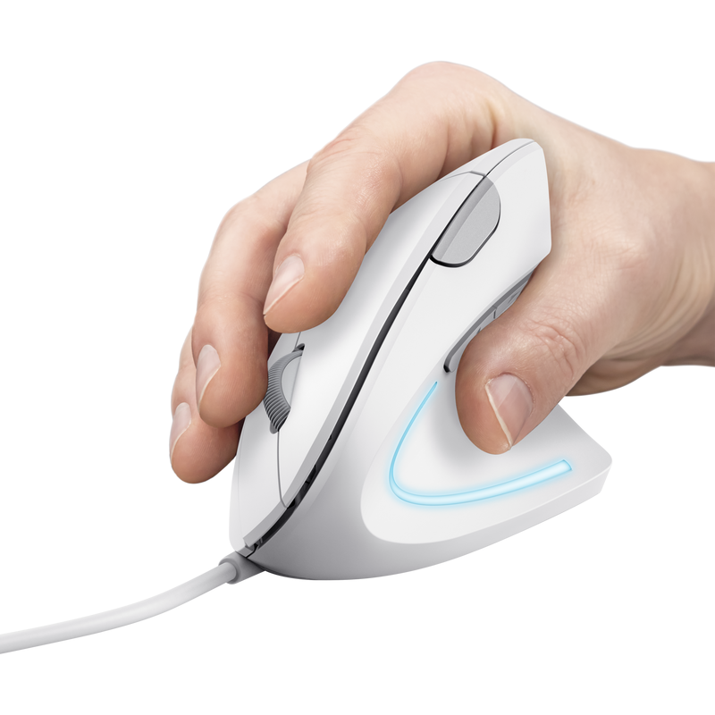 TRUST VERTO ERGO MOUSE - WHITE - Mus