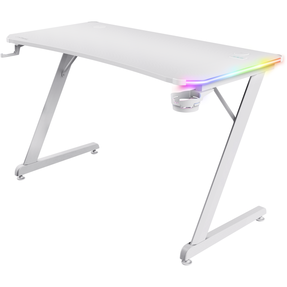 TRUST GXT709W LUMINUS RGB DESK - WHITE