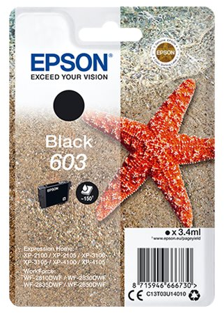 8715946666730 EPSON Singlepack Black 603 Ink - Blækpatron Computer & IT,Printere & Scannere,Blæk & toner 14600012450 C13T03U14010