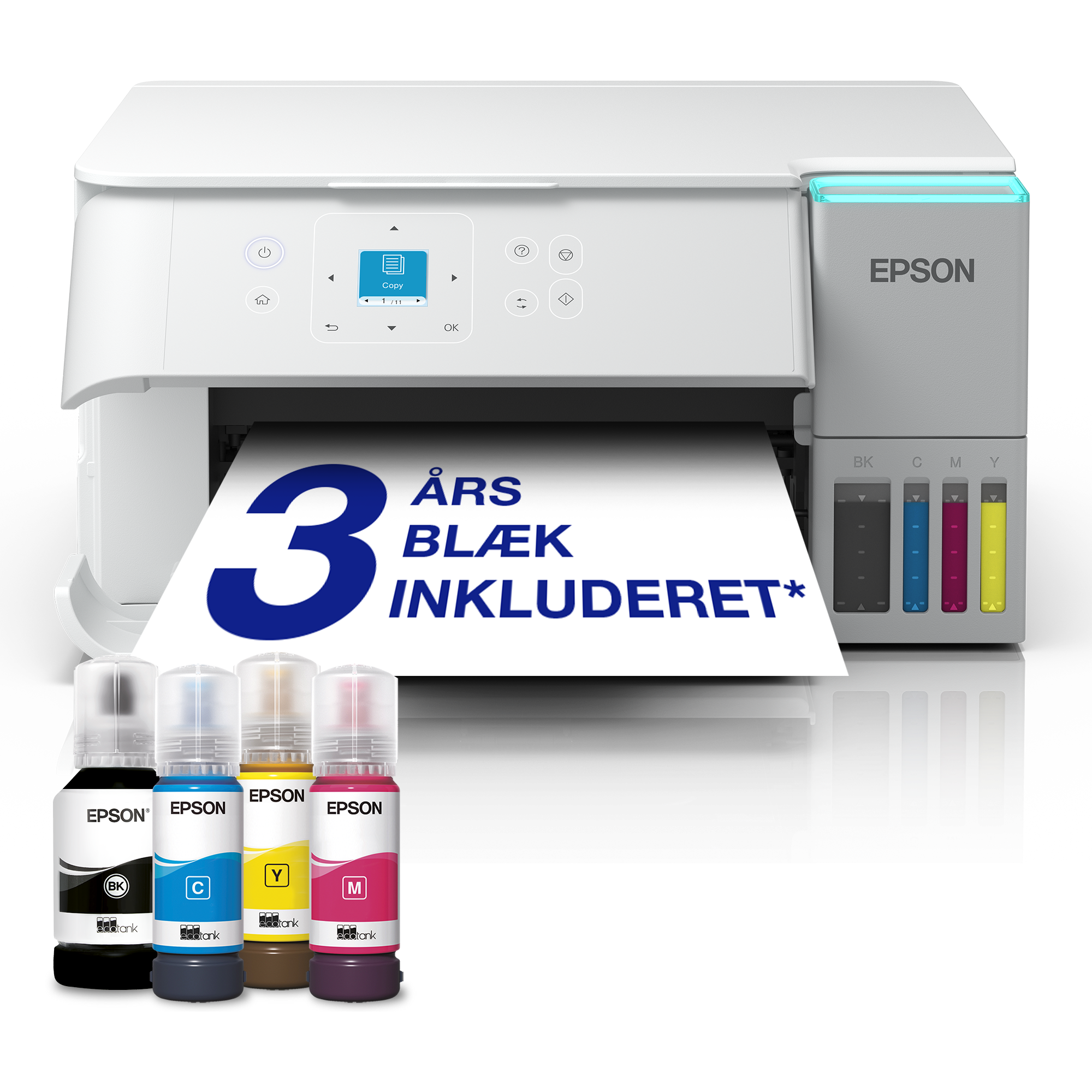 8715946737324 Epson EcoTank ET-2956 A4-multifunktionsprinter Computer & IT,Printere & Scannere,Inkjet printere 2190015704 C11CL41405