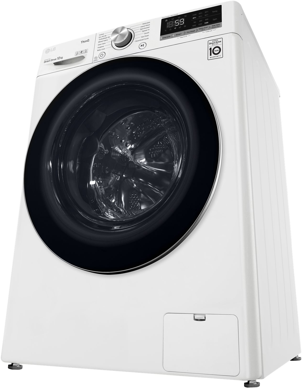 8806091047342 LG K4WV712N1W - Frontbetjent vaskemaskine Hvidevarer,Vaskemaskine,Frontbetjente vaskemaskiner 21500473420 K4WV712N1W
