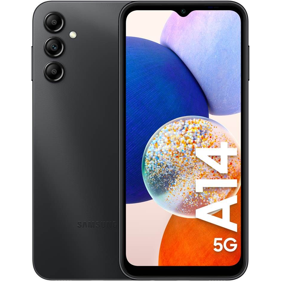 8806094825374 Samsung Galaxy A14 5G 64GB/4GB Black - Mobiltelefon Telefon & GPS,Mobiltelefoner,Mobiltelefoner 2190008763 SM-A146PZKDEUB