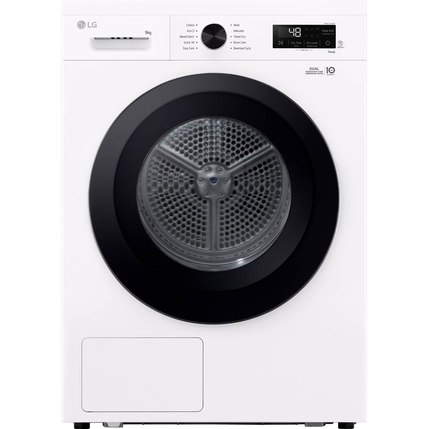 LG RHX1009NWK - Kondenstørretumbler med varmepumpe