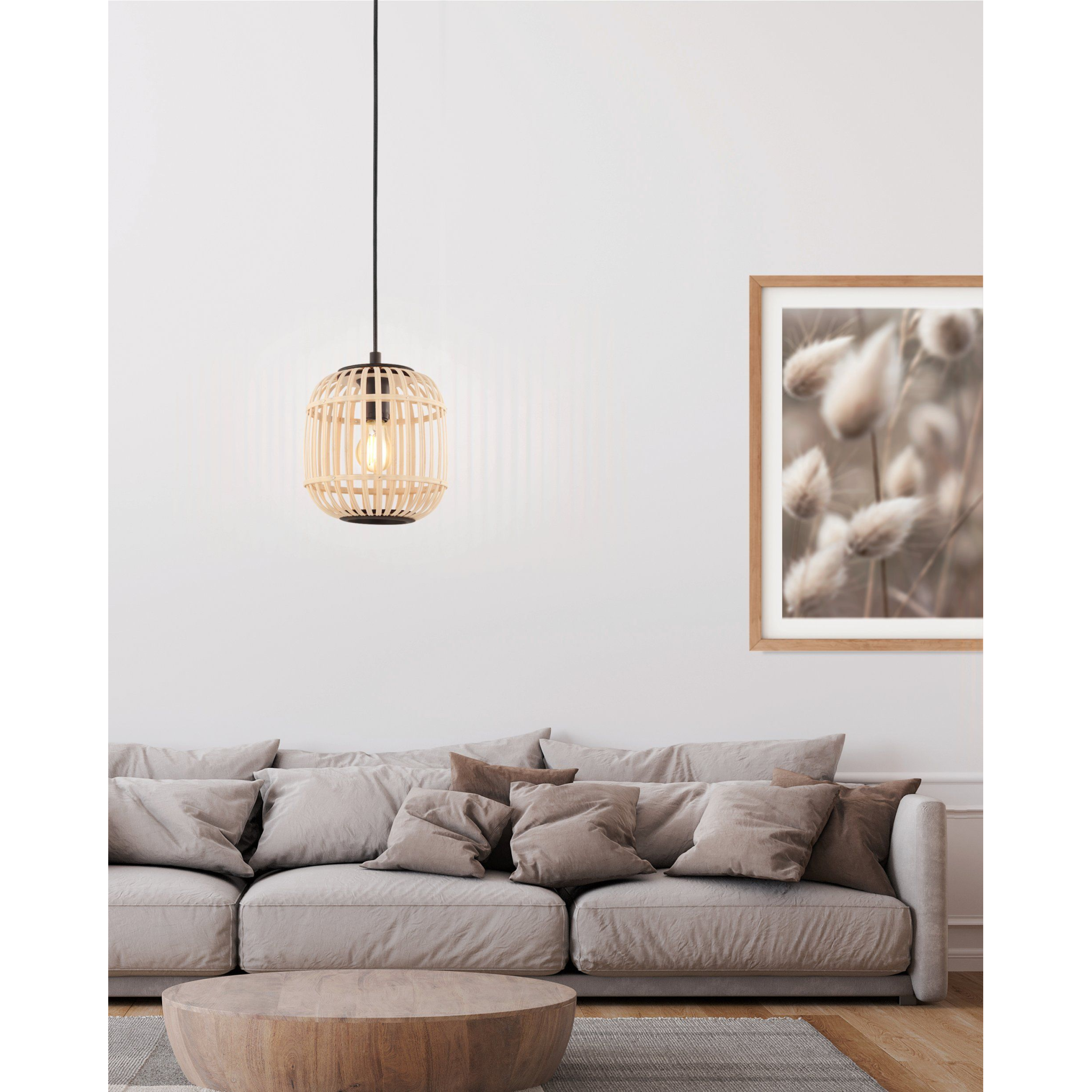 9002759432317 Eglo BORDESLEY Ø21 bambus - Pendel Lamper,Pendler-/ Hængelamper,Pendler/Hængelamper 83100006200 43231