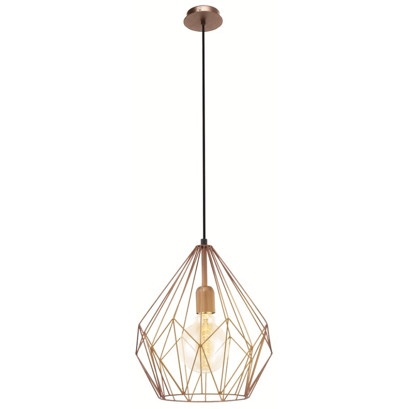 9002759492588 Eglo Carlton kobber 49258 - Pendel Lamper,Pendler-/ Hængelamper,Pendler/Hængelamper 83100003170 Carlton kobber 49258