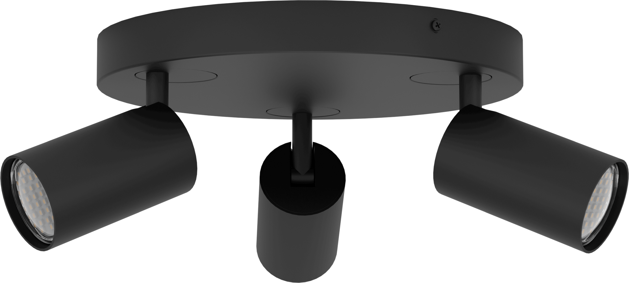 9008606239948 Eglo TELIMBELA-Z sort - 3 spot rondel Lamper,Loftslamper,Loftslamper 83100005510 TELIMBELA-Z sort