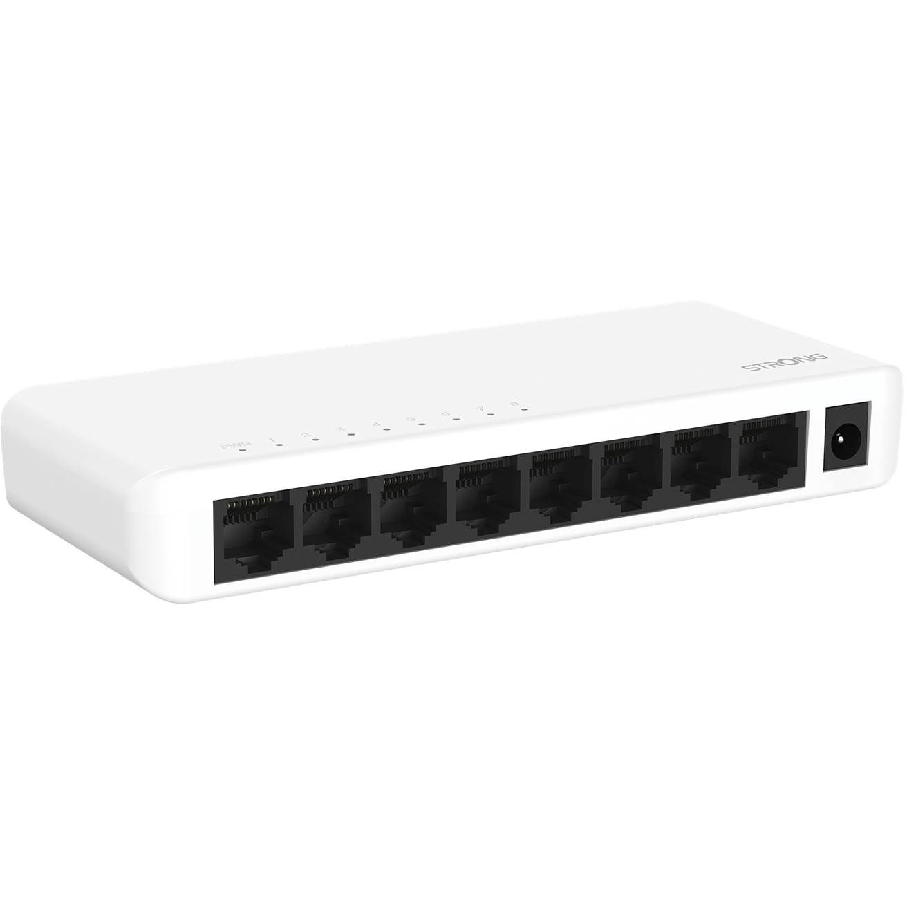 9120072375620 Strong switch 8 Gigabit ports plastic white - Switch Computer & IT,Netværk,Diverse netværk 2190006016 SW8000P