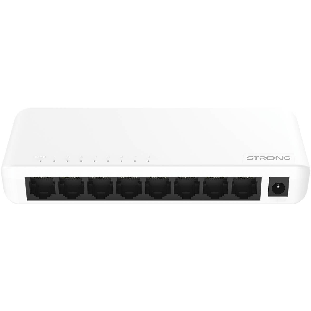 9120072375620 Strong switch 8 Gigabit ports plastic white - Switch Computer & IT,Netværk,Diverse netværk 2190006016 SW8000P