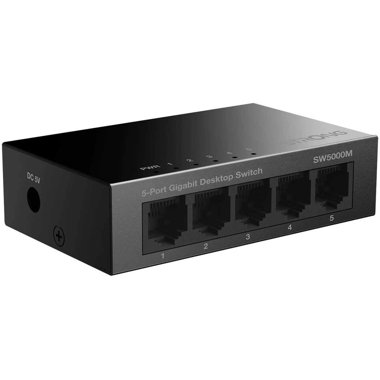 9120072375637 Strong switch 5 Gigabit ports metal - Switch Computer & IT,Netværk,Diverse netværk 2190006013 SW5000M