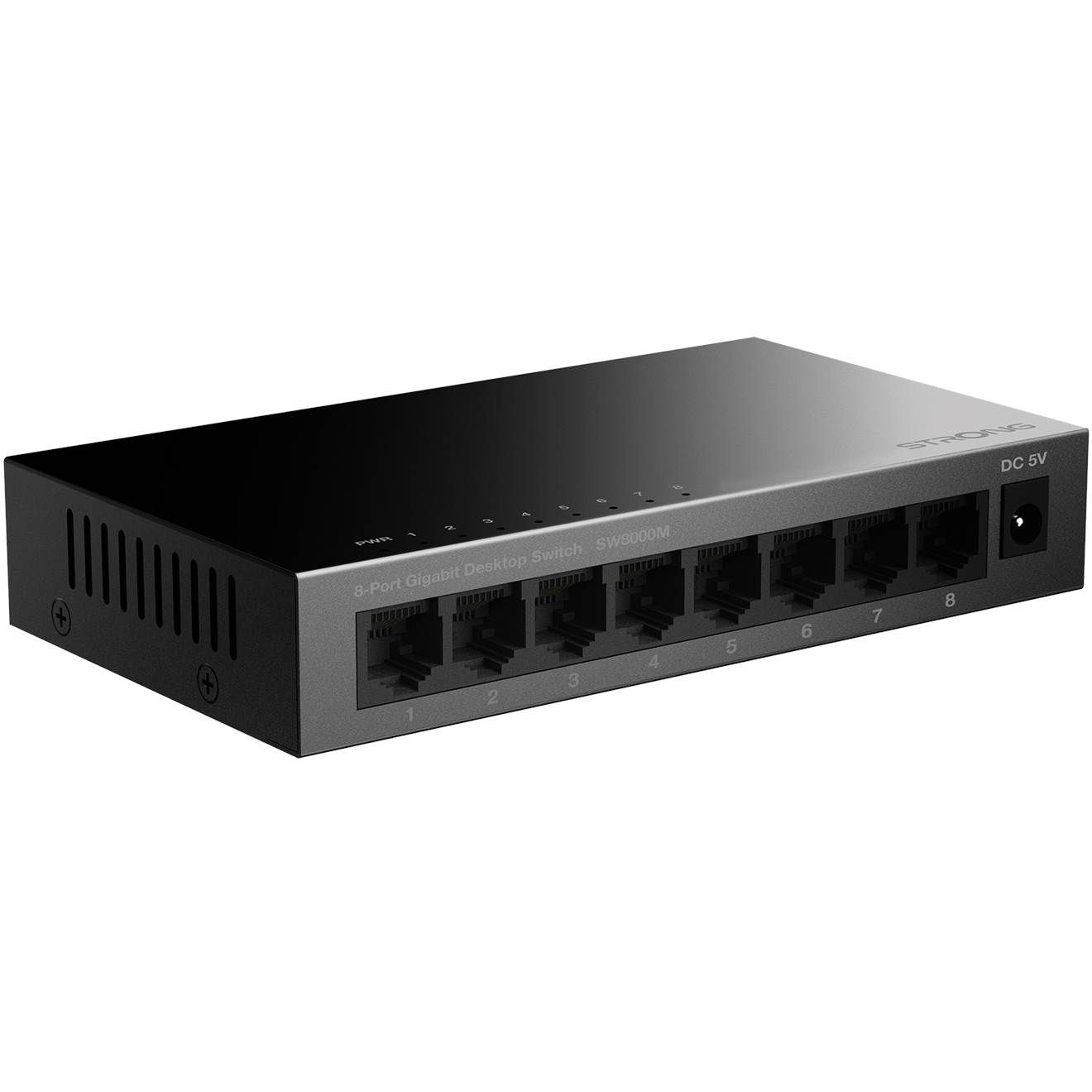 9120072375644 Strong switch 8 Gigabit ports metal - Switch Computer & IT,Netværk,Diverse netværk 2190006015 SW8000M
