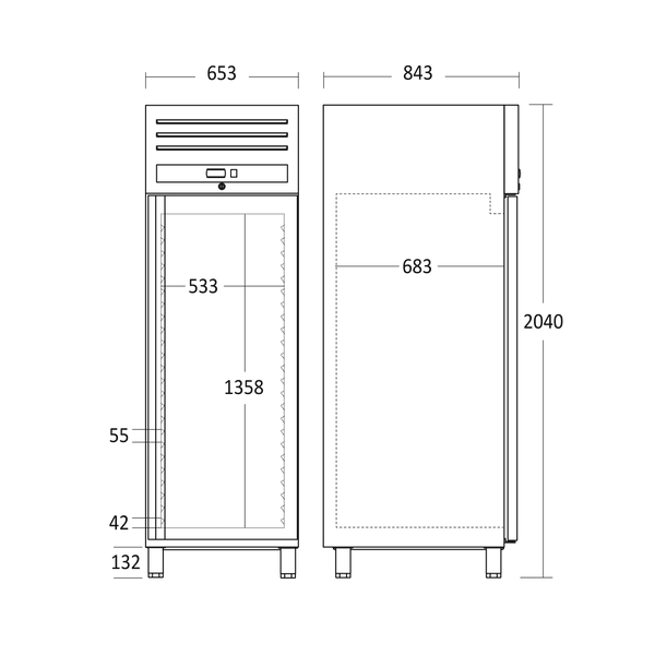 Scandomestic GUF700X - Lagerfryser