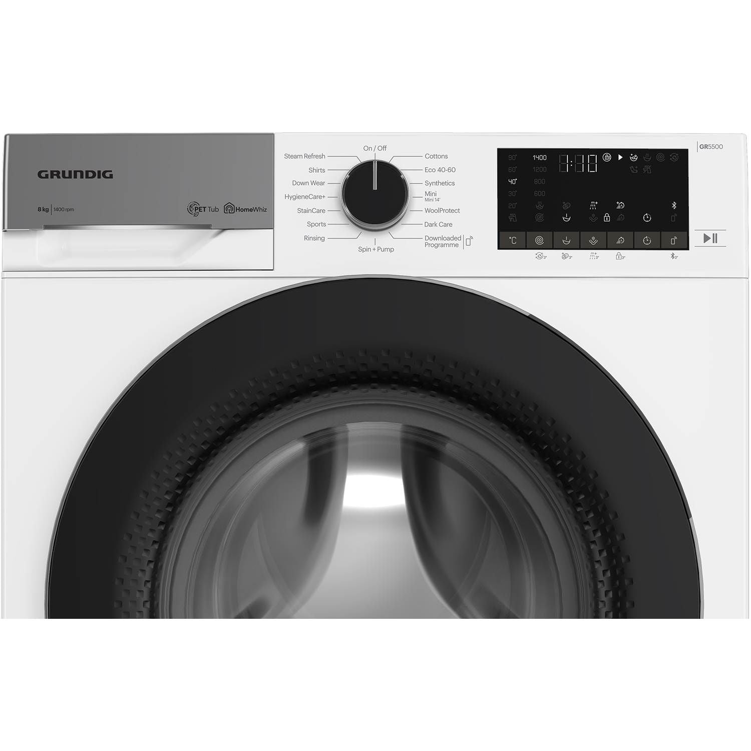 Grundig GWPE58E415W - Frontbetjent vaskemaskine