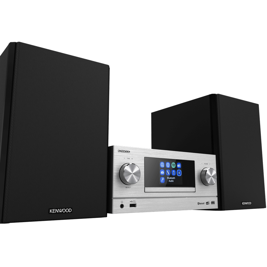 Kenwood M-9000S-S smart micro HiFi system, sølv