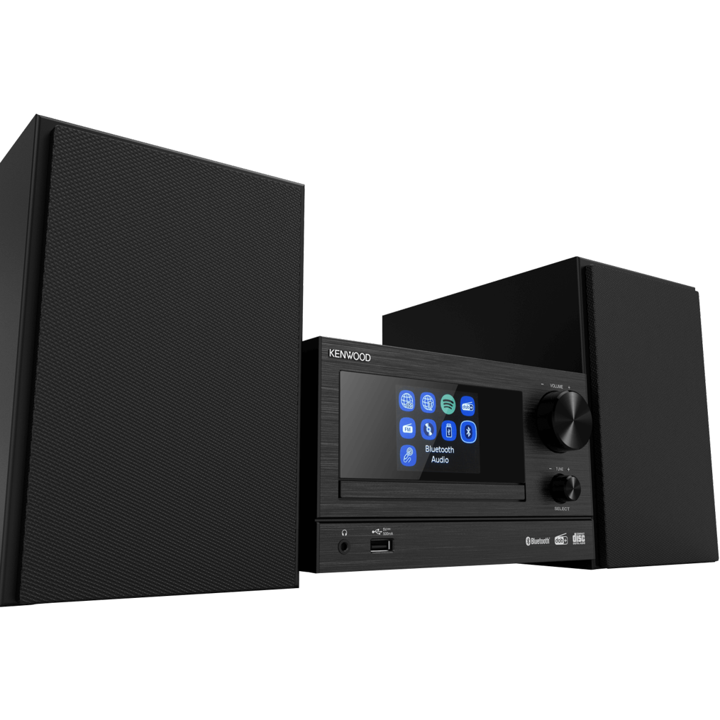Kenwood M-7000S-B smart micro HiFi system, sort