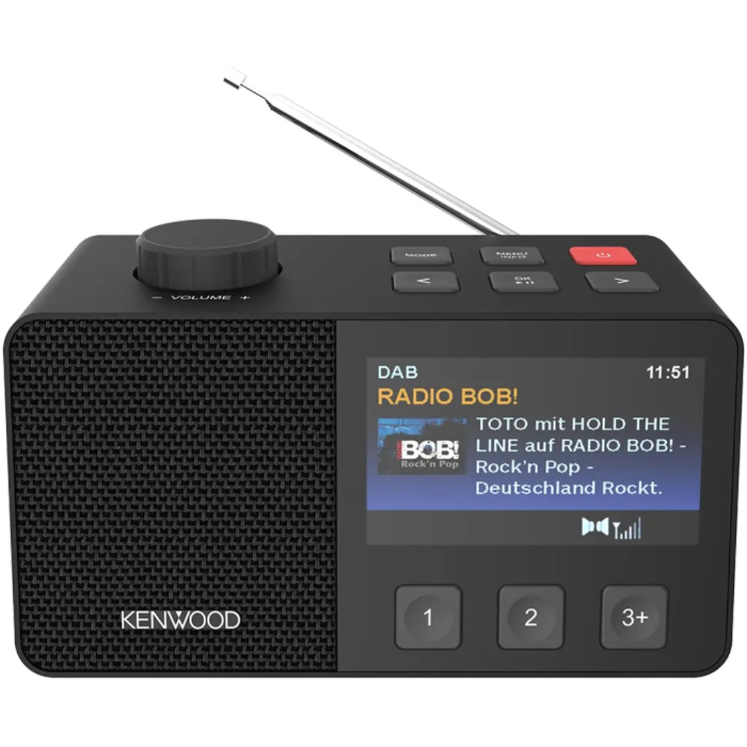 Kenwood CR-M70DAB-B senior radio, sort