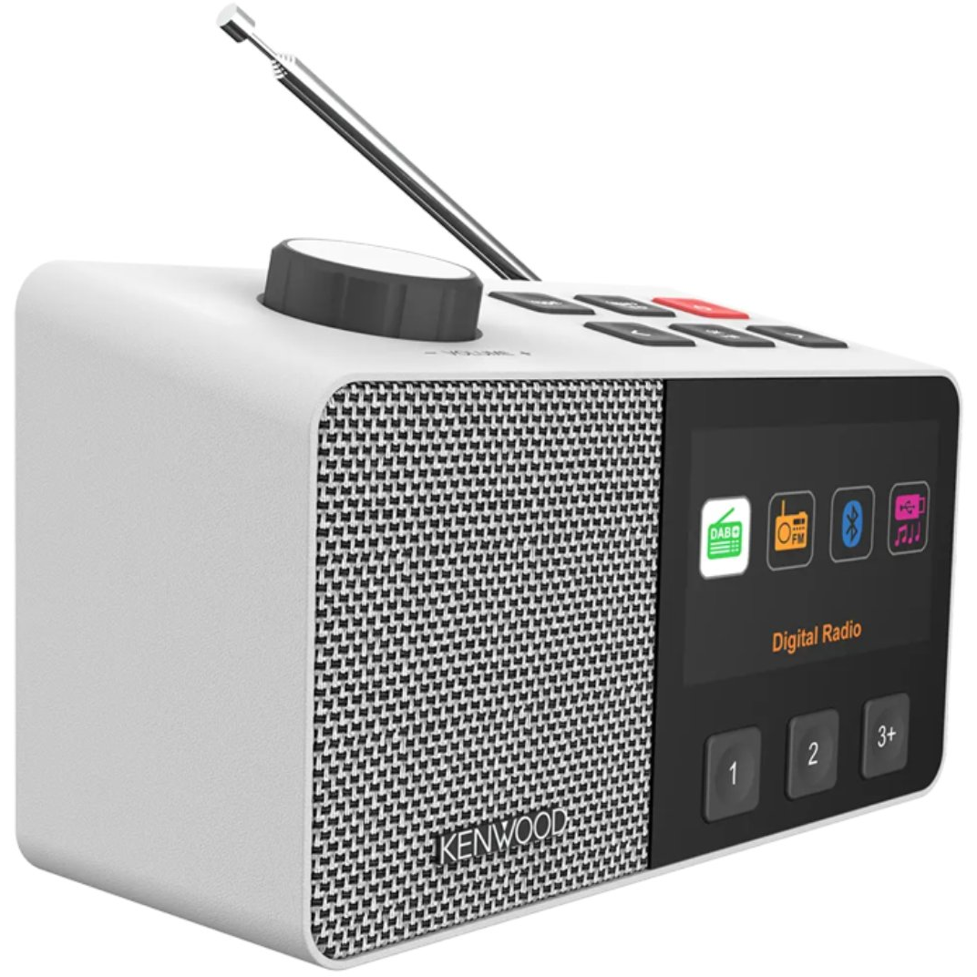Kenwood CR-M70DAB-W senior radio, hvid
