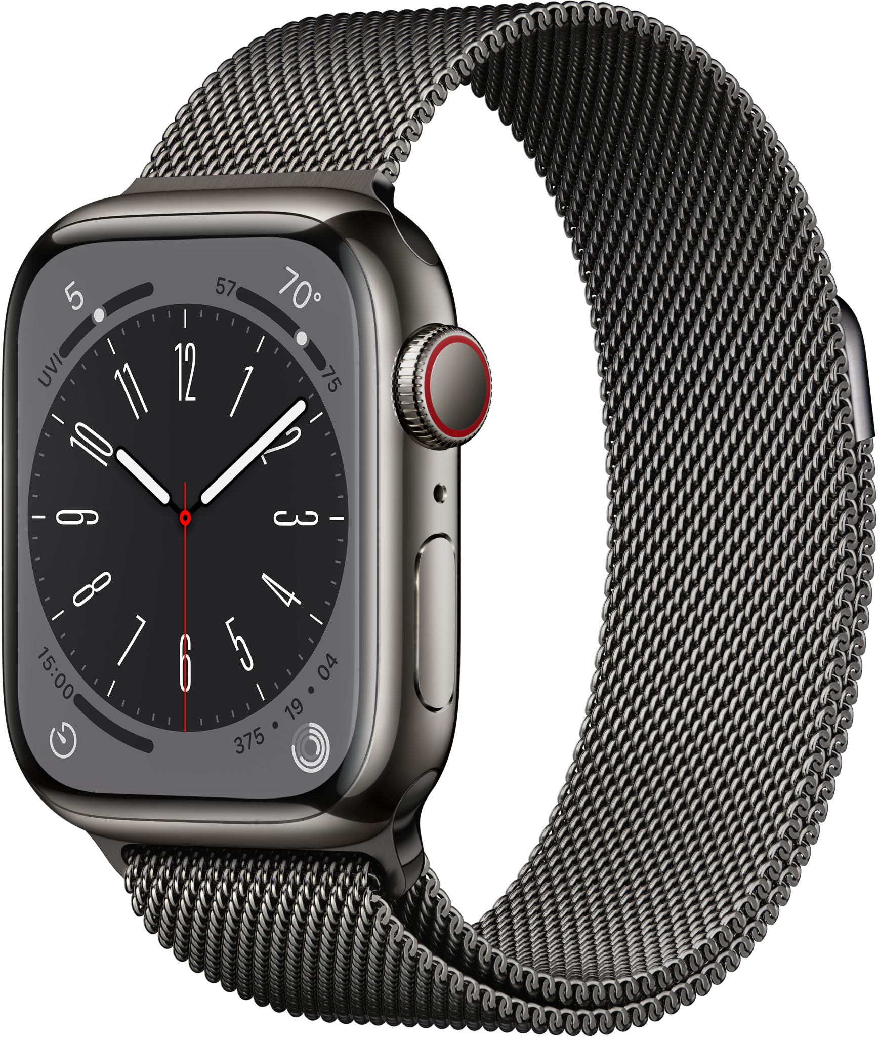 Apple Watch Ser 8 GPS+Cell 45mm Graphite Stainless Steel Cas