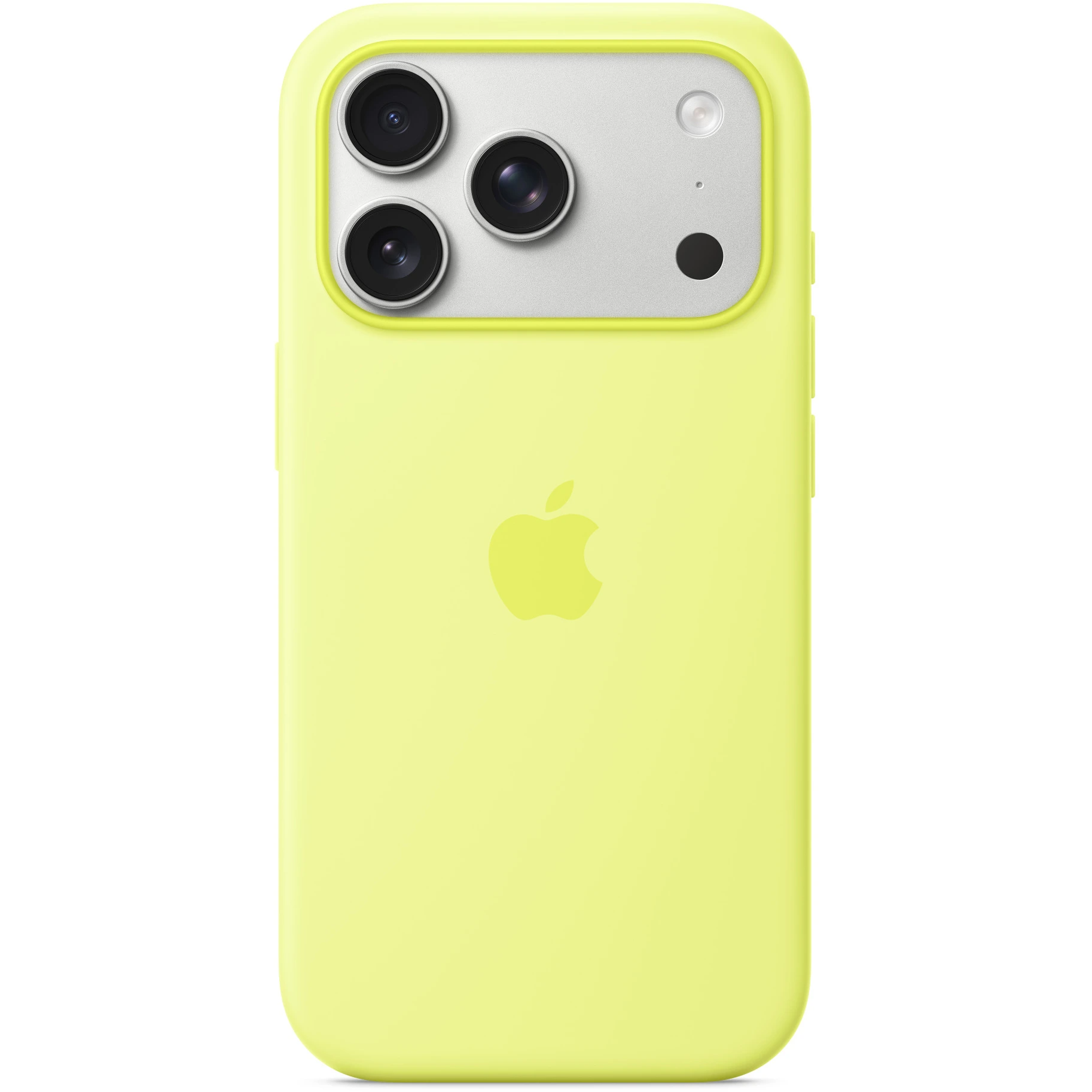 iPhone 17 Pro Silicone Case with MagSafe Neon Yellow - Cover
