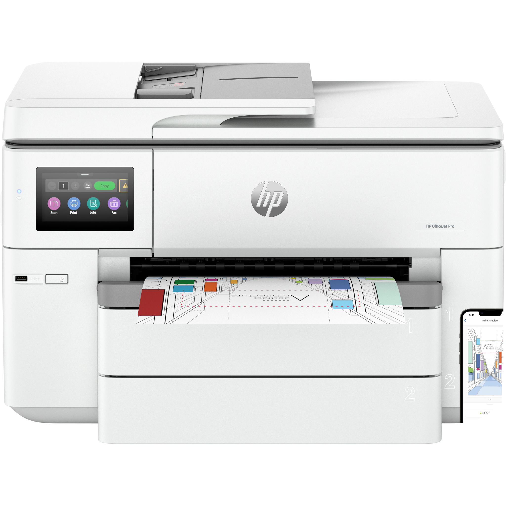 HP Officejet Pro 9730E All-in-one multifunktionsprinter