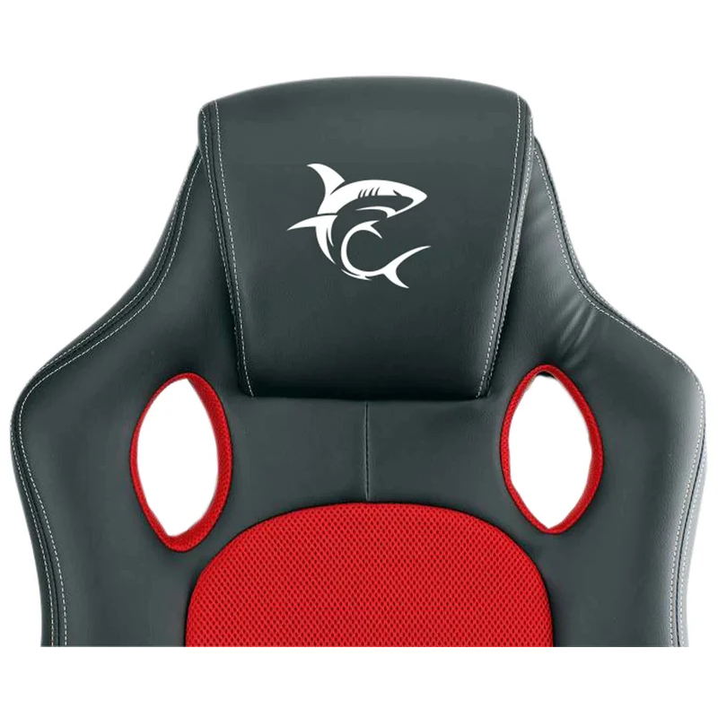 White Shark KINGS THRONE gamingstol, sort/rød