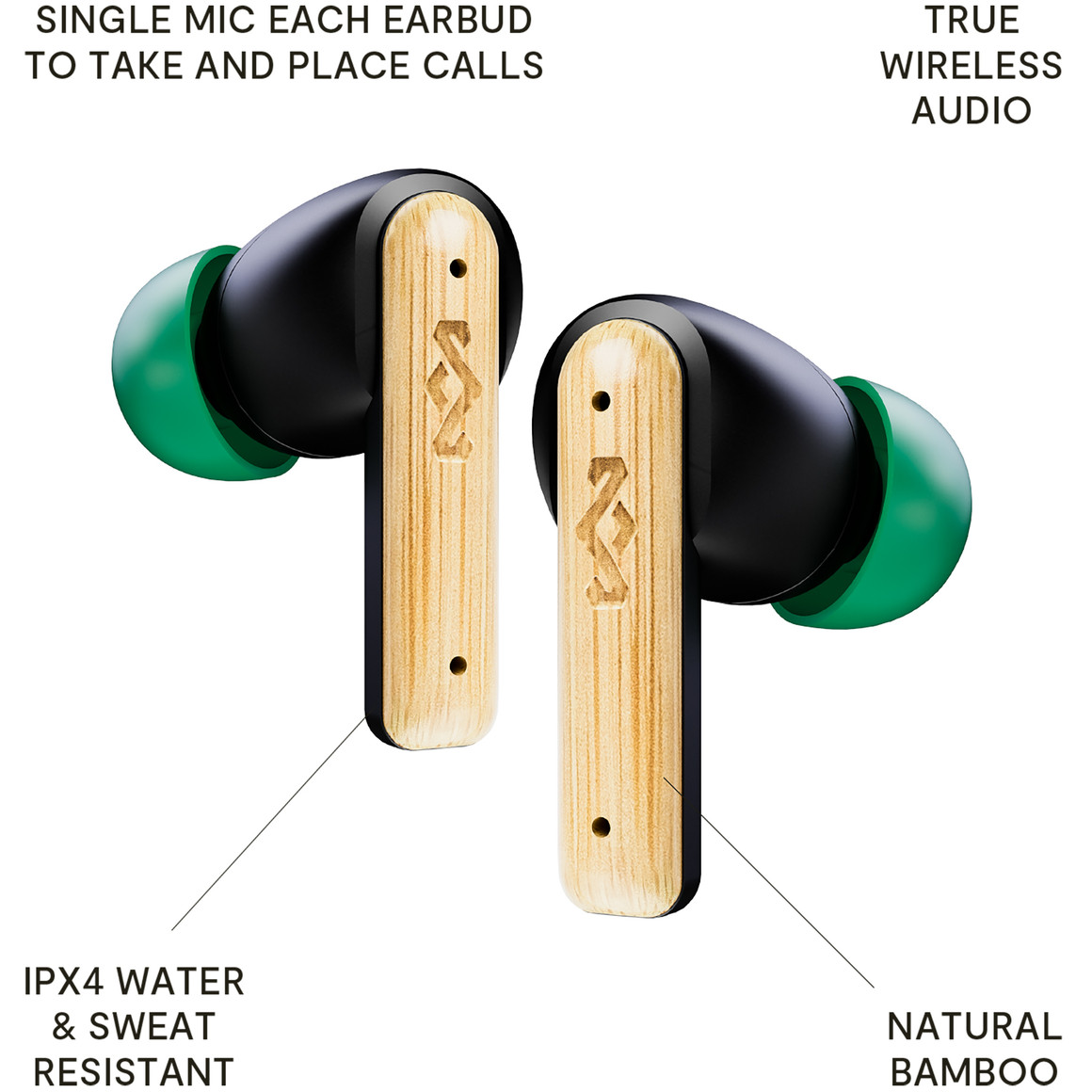 House of Marley Little Bird trådløse in-ear øretelefoner, so
